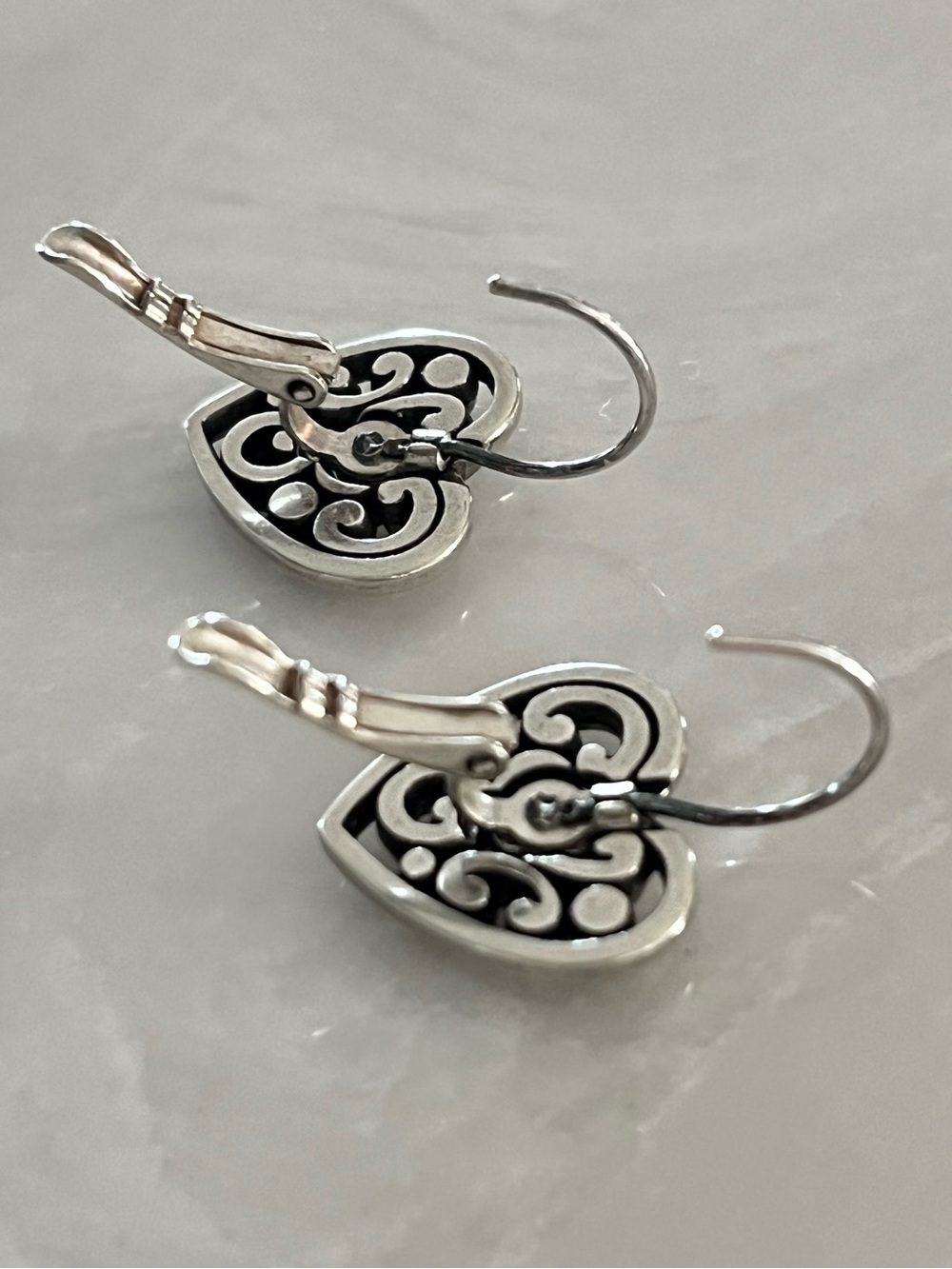 Brighton Contempo Heart Leverback Earrings New with out tags - Picture 5 of 8